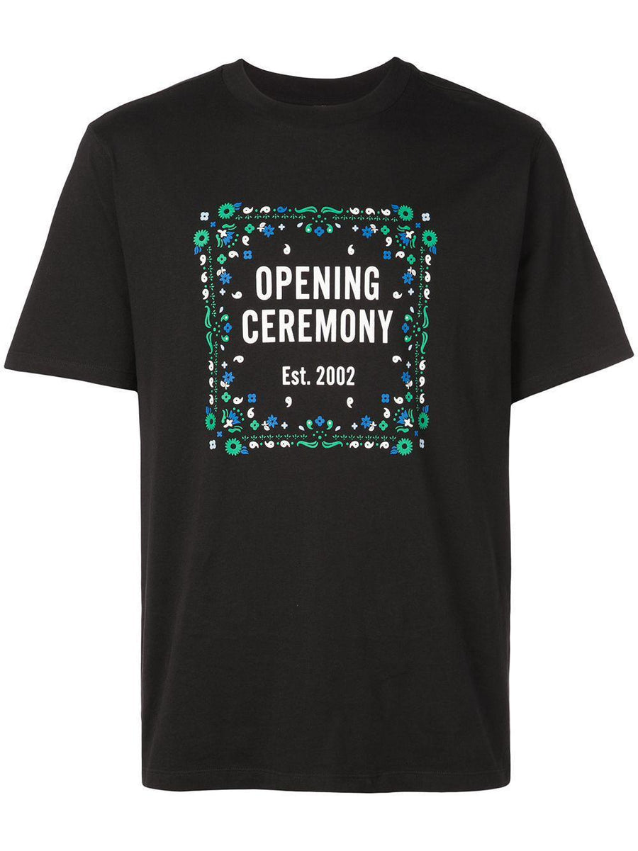 Opening Ceremony Bandana Box Logo T-Shirt - Black