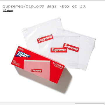 Supreme Ziploc Bags (Box of 30)