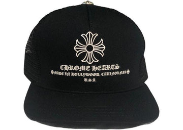 Chrome Hearts Printed Cross Trucker Hat Black