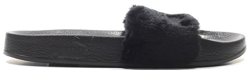 Puma x Rihanna Leadcat Fenty Fur Slide Black