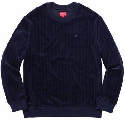 Supreme Rubbed Velour Crewneck