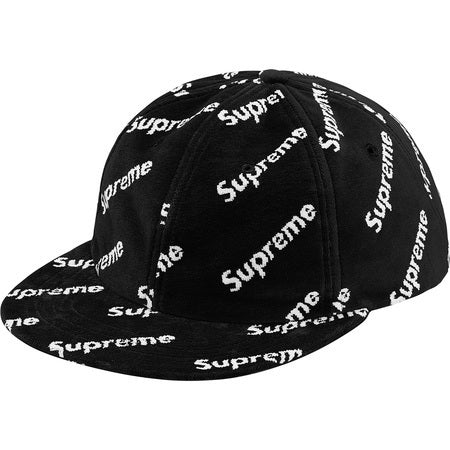 Supreme Velour Diagonal Hat Blk