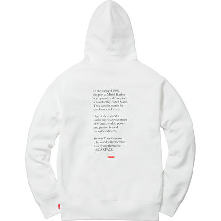 Supreme Scarface Friend Hoodie White