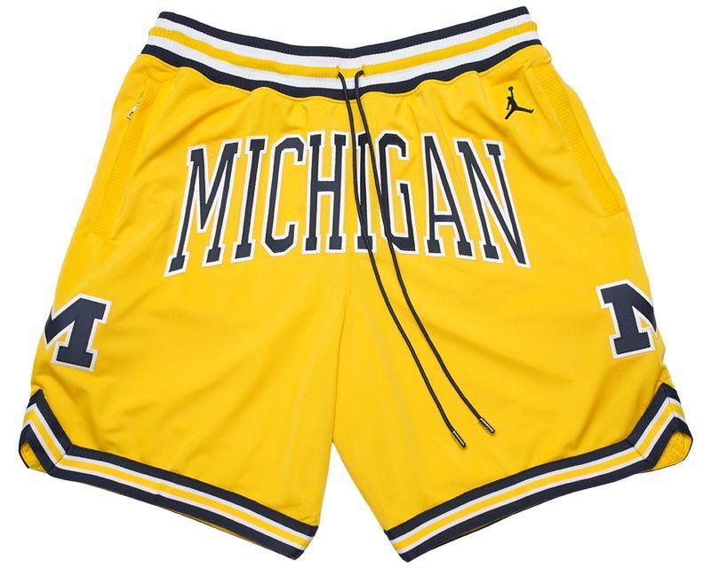 Just Don x Air Jordan Michigan Maize Shorts