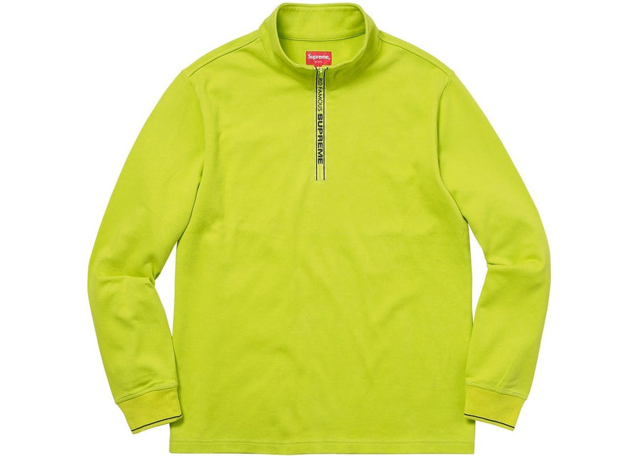 Supreme World Famous Half Zip Pullover Lime