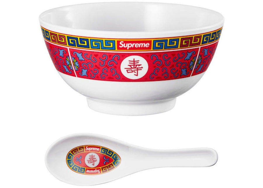 Supreme Longevity Soup Set (Bowl and Spoon) White