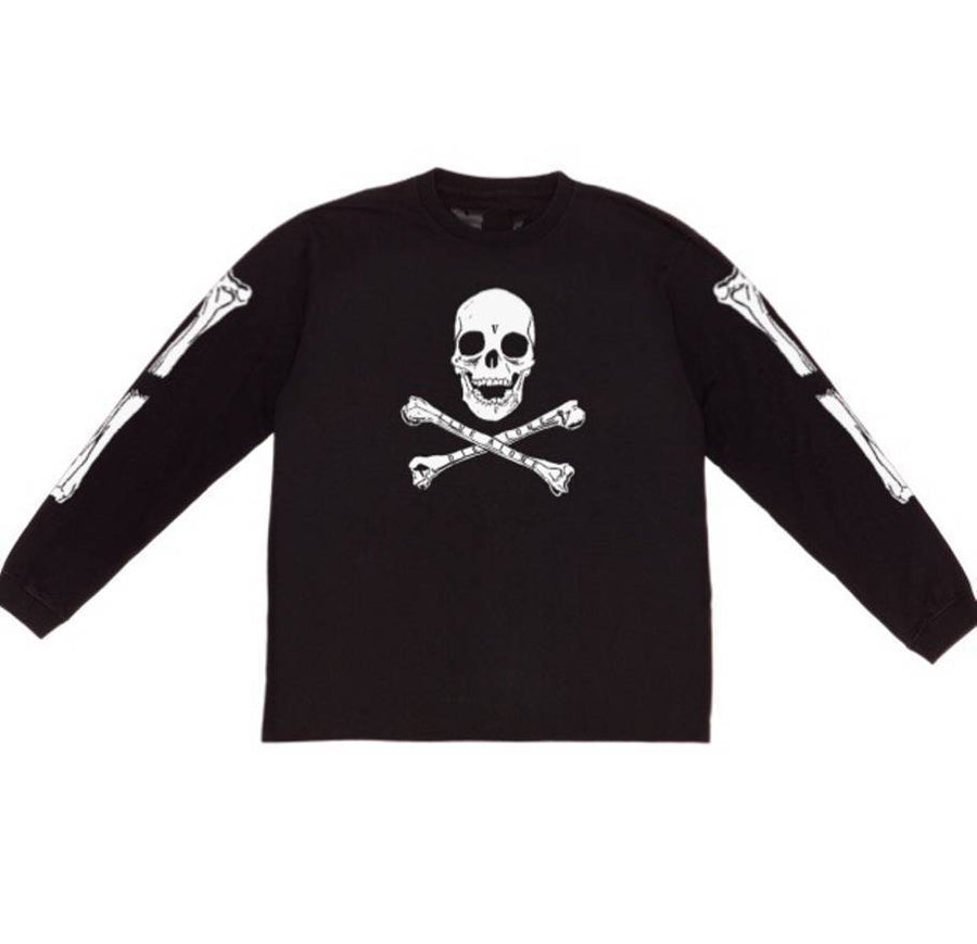 VLone Skull And Bones Long Sleeve Tee