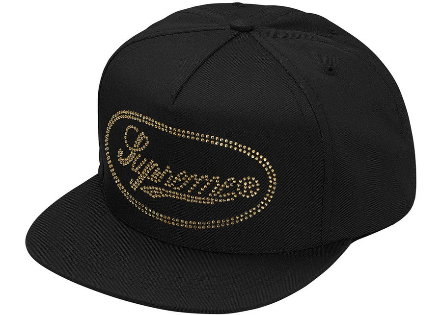 Supreme Studded Script Logo 5-Panel Black