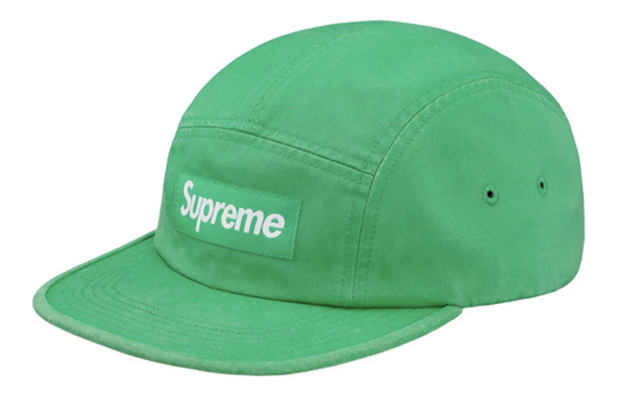 Supreme Washed Chino Twill Camp Cap (Green)