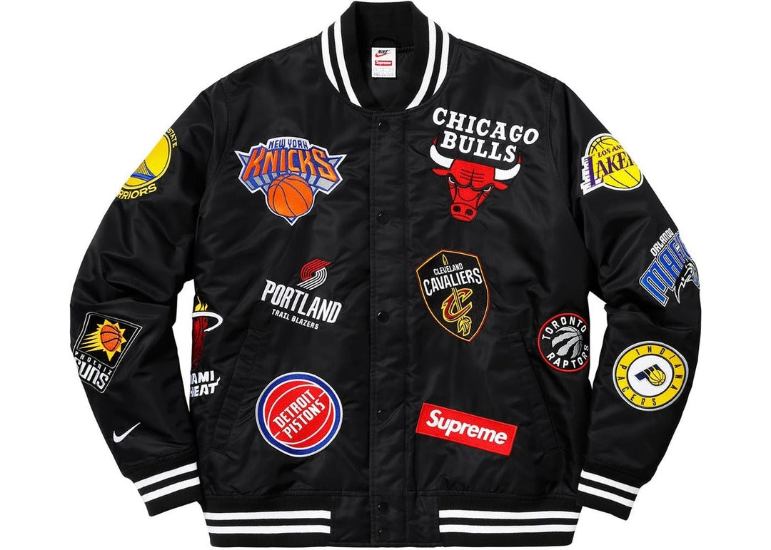 Supreme Nike NBA Teams Warm-Up Jacket Black – Kickzr4us