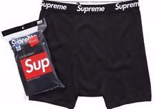 Supreme Hanes Boxer (4 Pack) Briefs Black