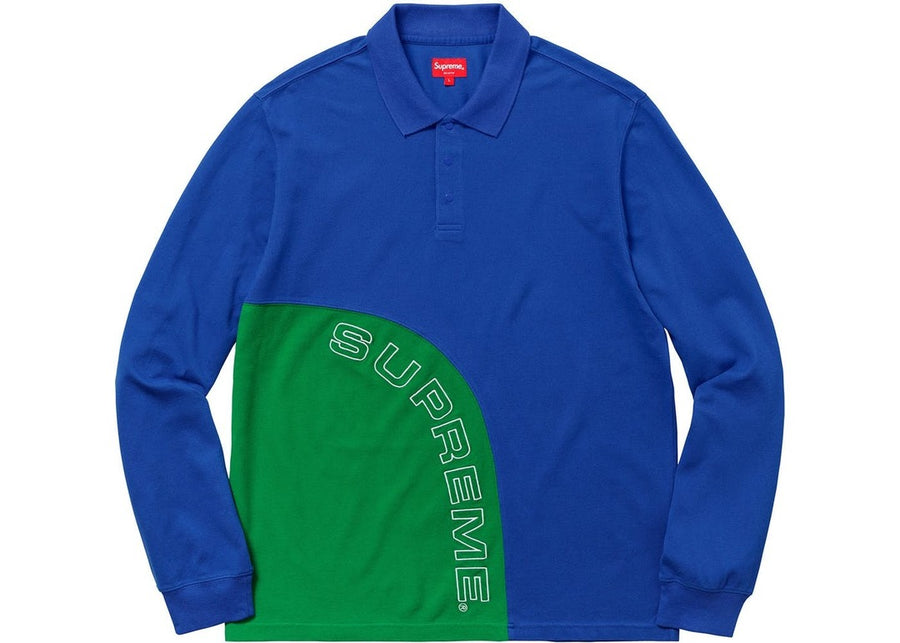 Supreme Corner Arc L/S Polo Royal