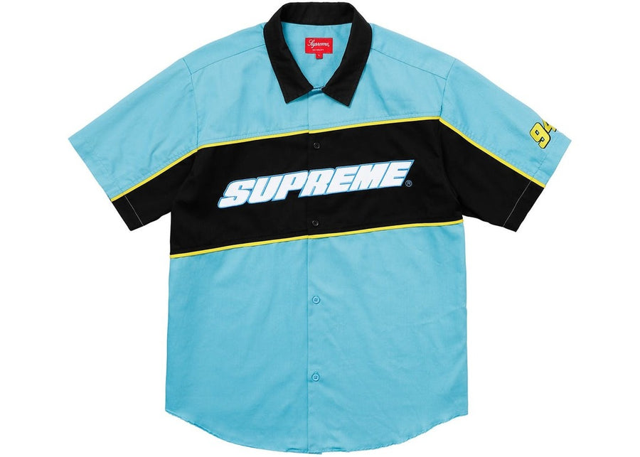 Supreme Color Blocked Work Shirt (SS18) Bright Blue
