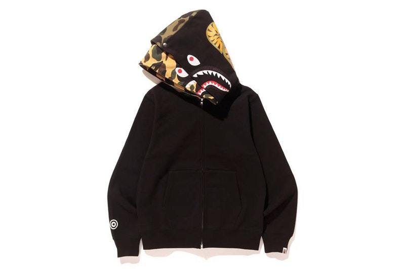 BAPE Shark Full Zip Double Hoodie Black