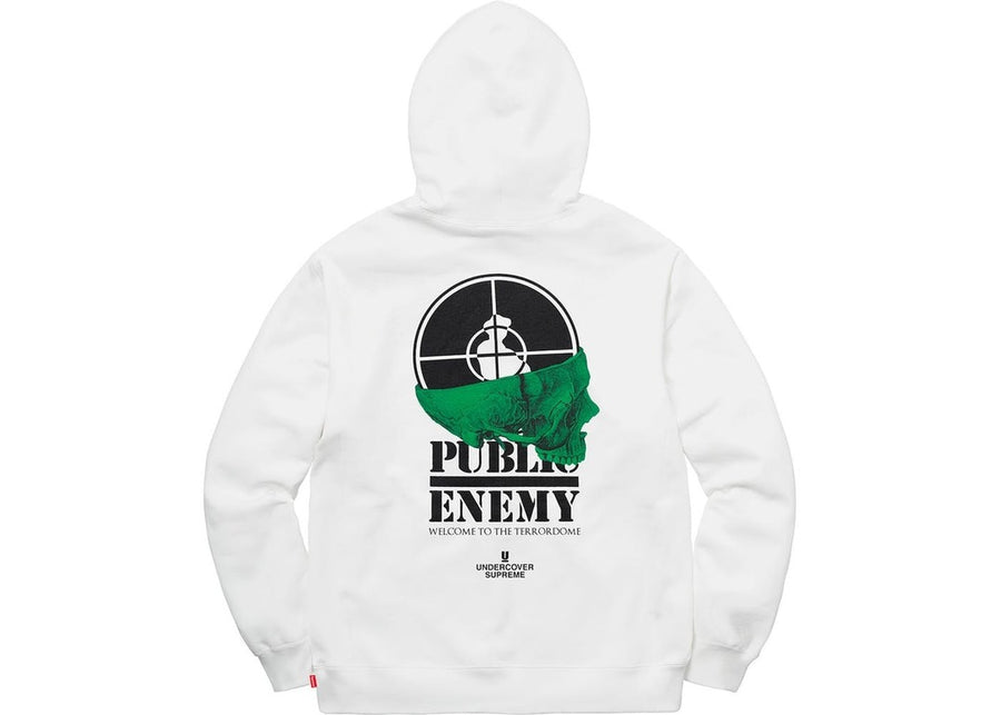 Supreme UNDERCOVER/Public Enemy Terrordome Hooded Sweatshirt White