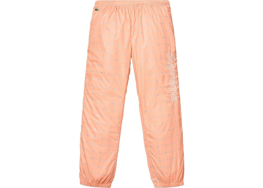 Supreme Lacoste Reflective Grid Nylon Track Pant Peach