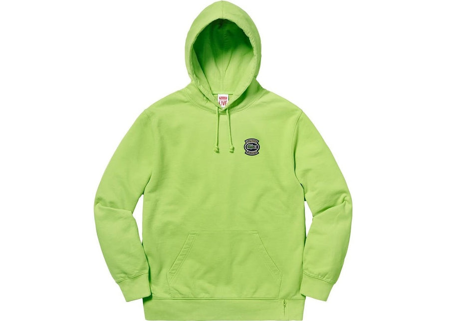 Supreme Lacoste Hooded Sweatshirt Green