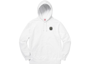 Supreme LACOSTE Hooded Sweatshirt White