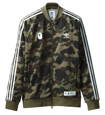 Bape x adidas adicolor Track Top Olive Cargo