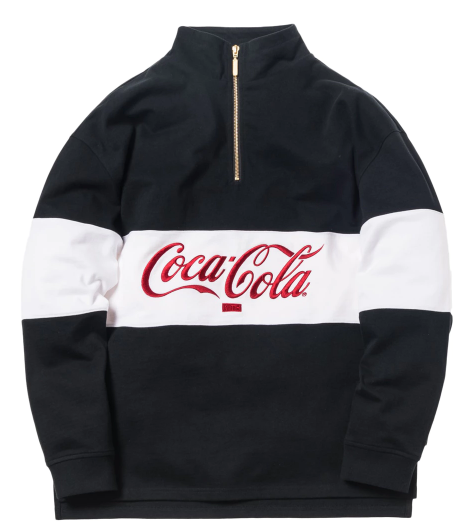 Kith x Coca-Cola Quarter-Zip Rugby Black