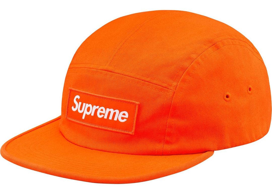 Supreme Washed Chino Twill Camp Cap (FW18) Neon Orange