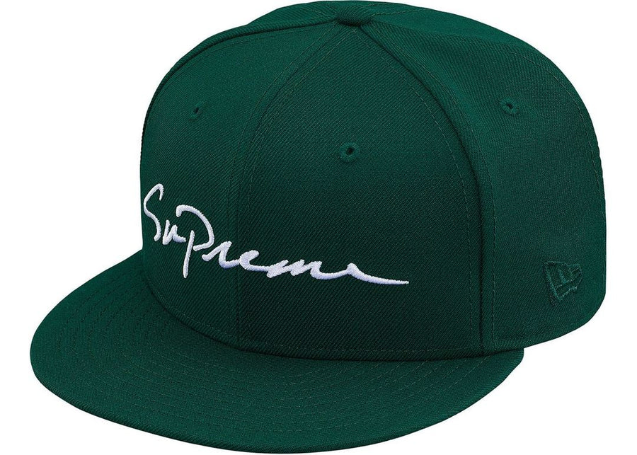 Supreme Classic Script New Era Cap Green