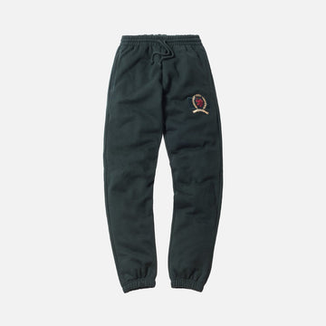 KITH X TOMMY HILFIGER CREST FLEECE PANT FOREST GREEN