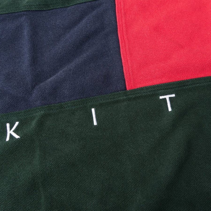 KITH X TOMMY HILFIGER FLAG S/S POLO FOREST GREEN