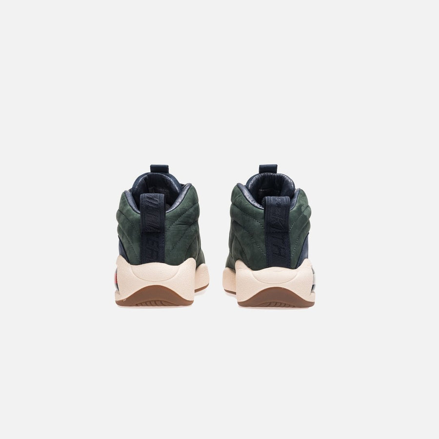 KITH X TOMMY HILFIGER LUX BASKETBALL SNEAKER FOREST GREEN / NAVY