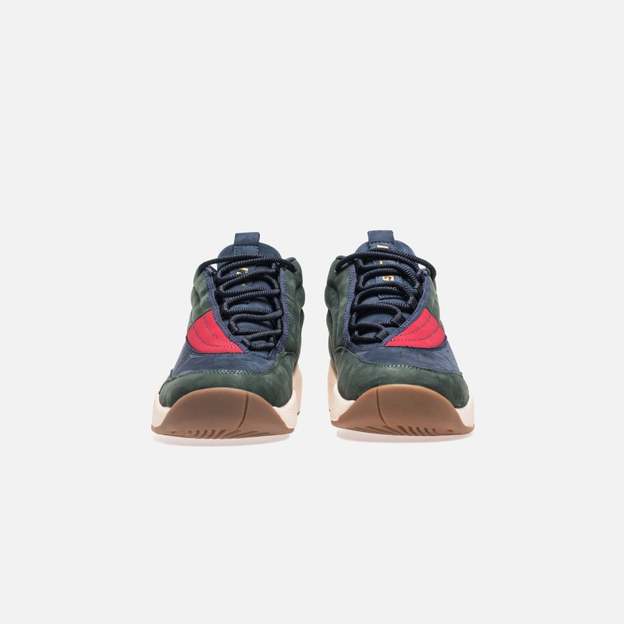 KITH X TOMMY HILFIGER LUX BASKETBALL SNEAKER FOREST GREEN / NAVY