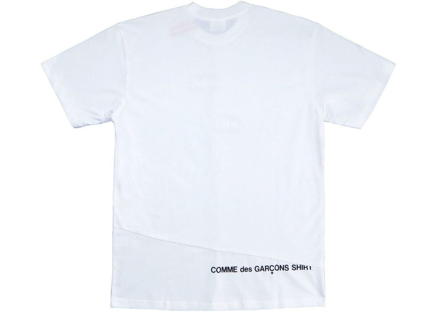 Supreme Comme des Garcons SHIRT Split Box Logo Tee White