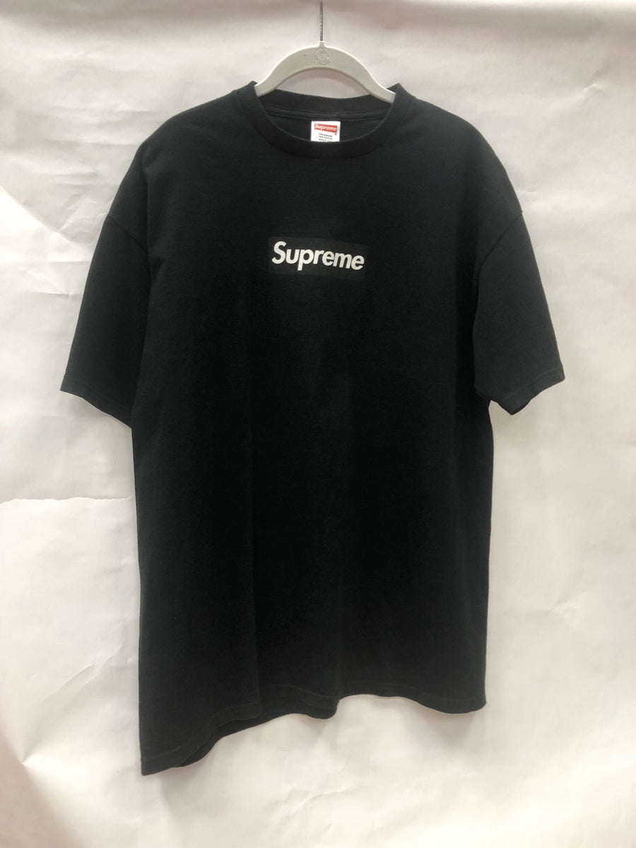 2007 Supreme Black/Black Box Logo Tee