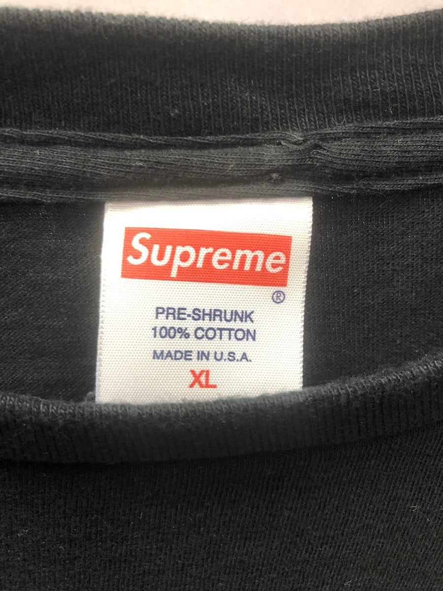 2007 Supreme Black/Black Box Logo Tee