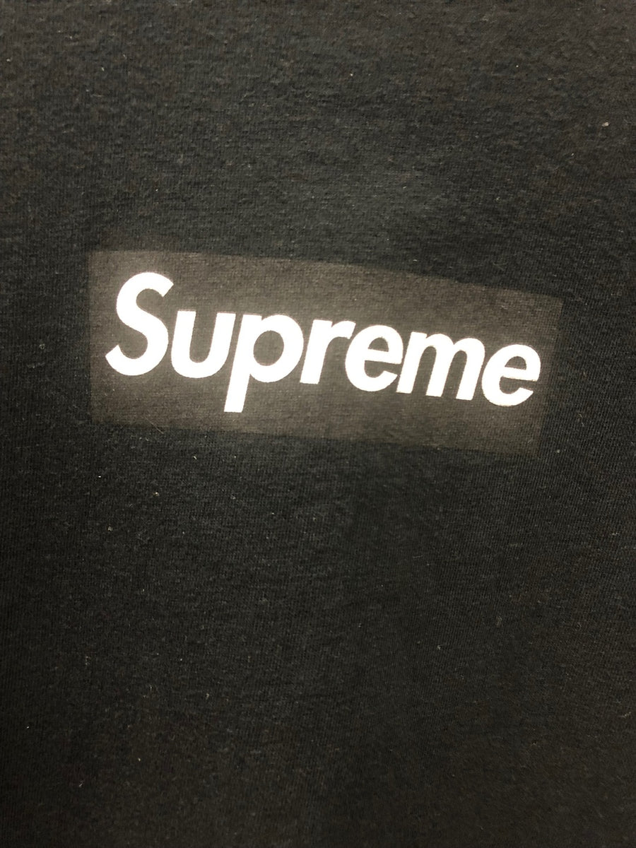 2007 Supreme Black/Black Box Logo Tee