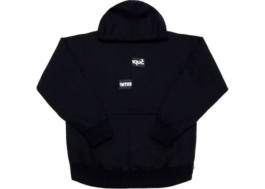 Supreme Comme des Garcons SHIRT Split Box Logo Hooded Sweatshirt Black