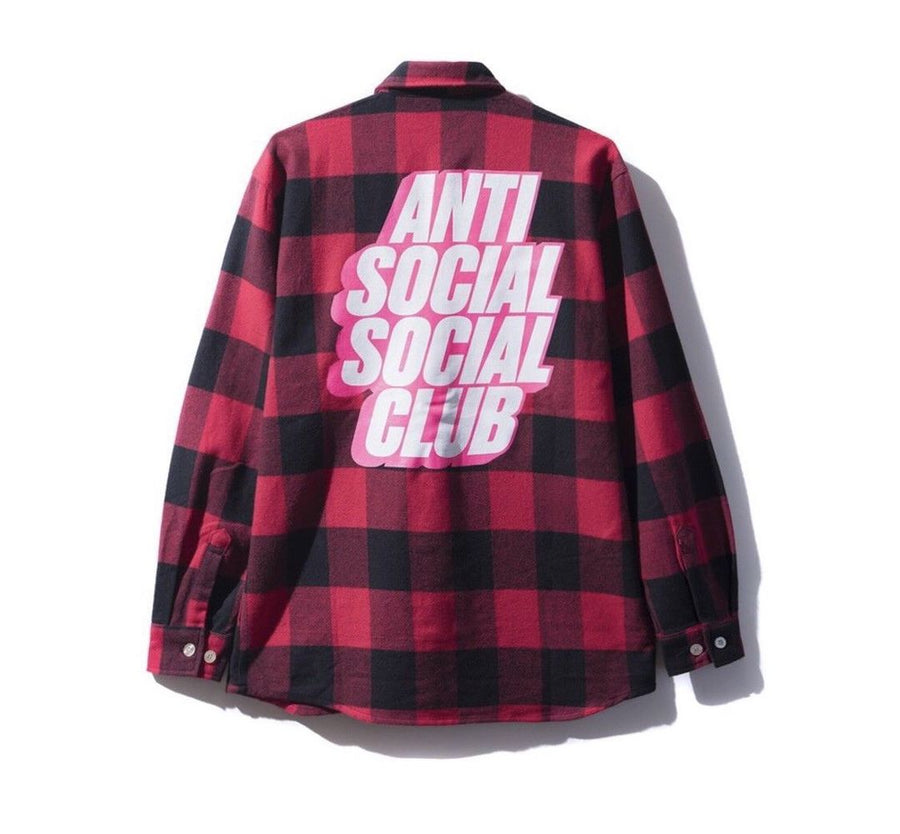 Anti Social Social Club Flannel Red