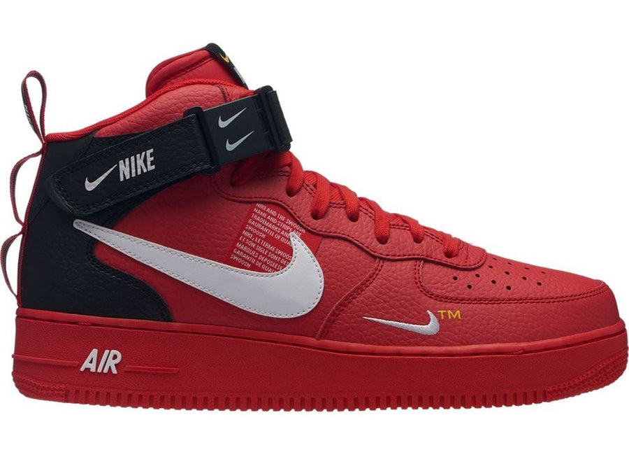 Nike Air Force 1 Mid Utility University Red (GS)
