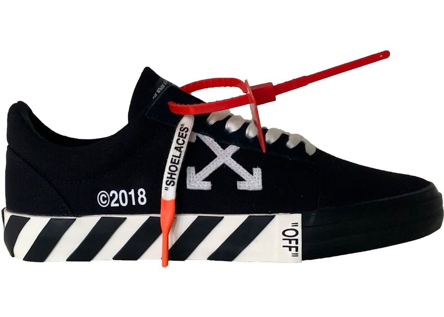 Off-White Vulc Low Black (Updated Stripes)