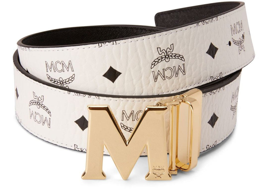 MCM Claus M Reversible Belt Visetos White