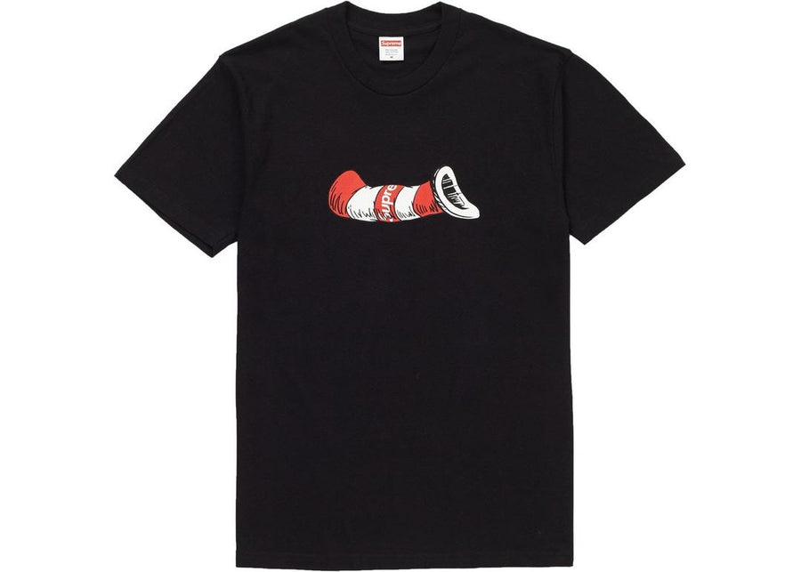 Supreme Cat in the Hat Tee Black