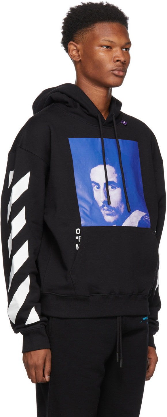 Off White Black Diagonal Bernini Over Hoodie