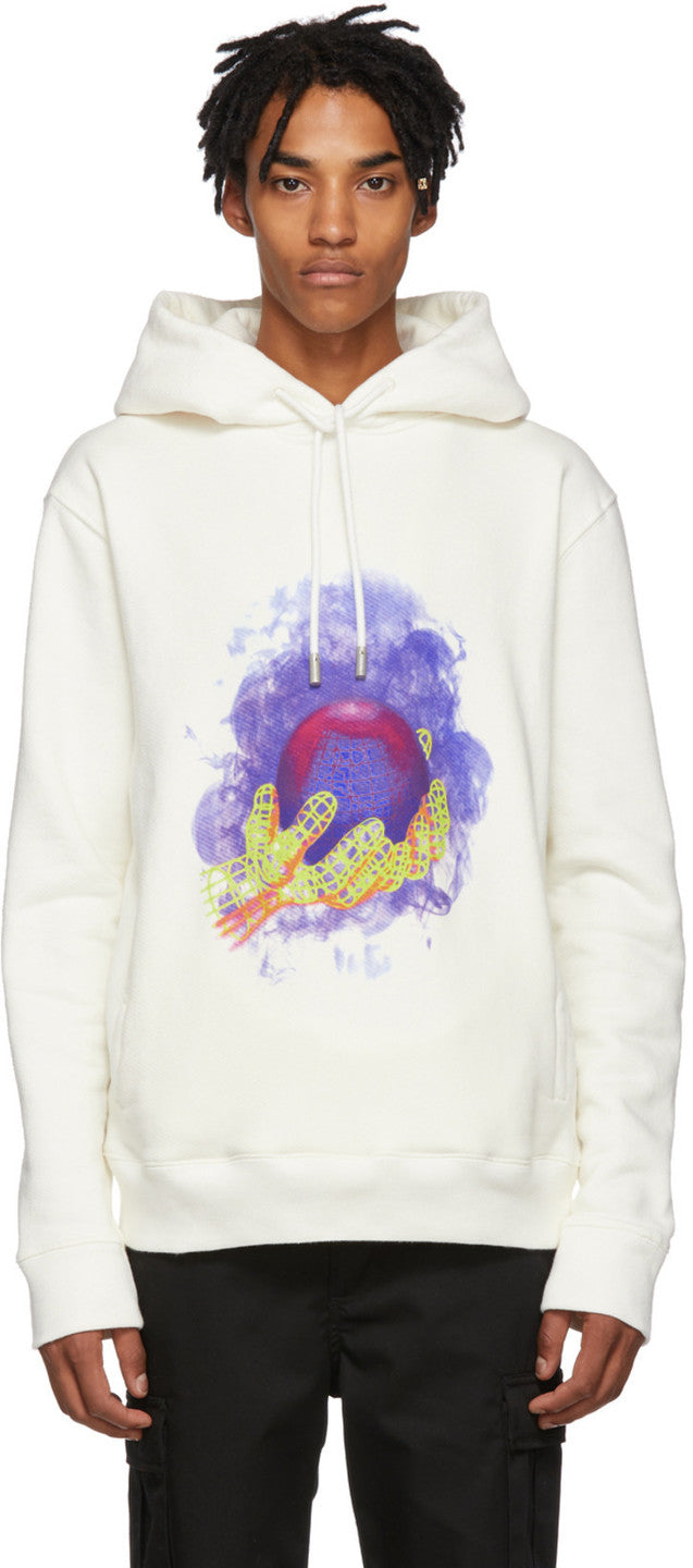 Off White White World Hand Hoodie