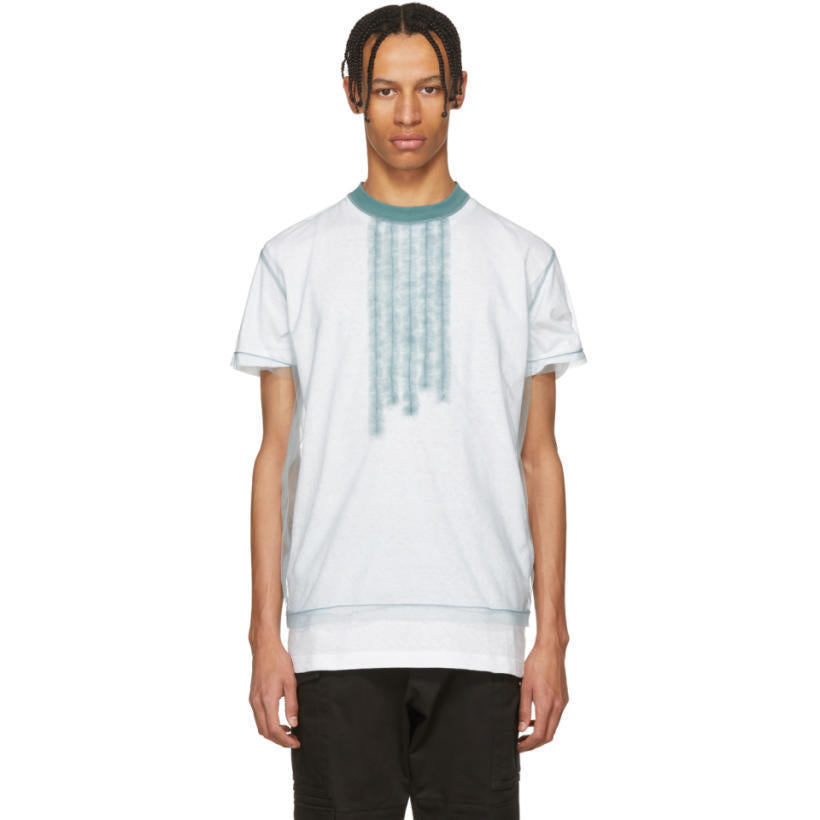 Dsquared2 White & Blue 50's Prom Cool Fit T-Shirt
