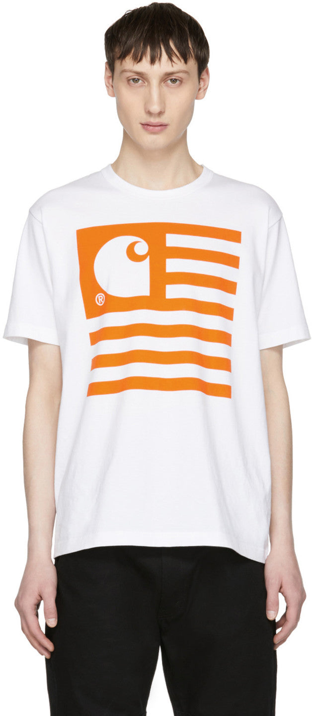 Junya Watanabe x Carhartt Orange Carhartt Edition Logo T-Shirt