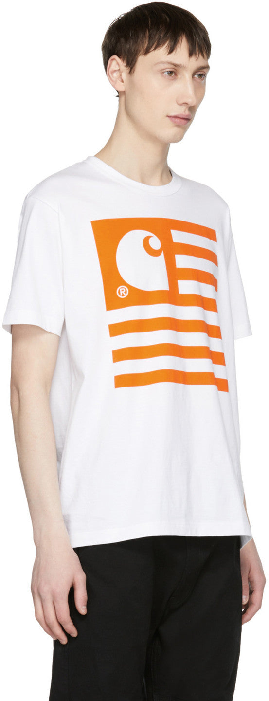 Junya Watanabe x Carhartt Orange Carhartt Edition Logo T-Shirt