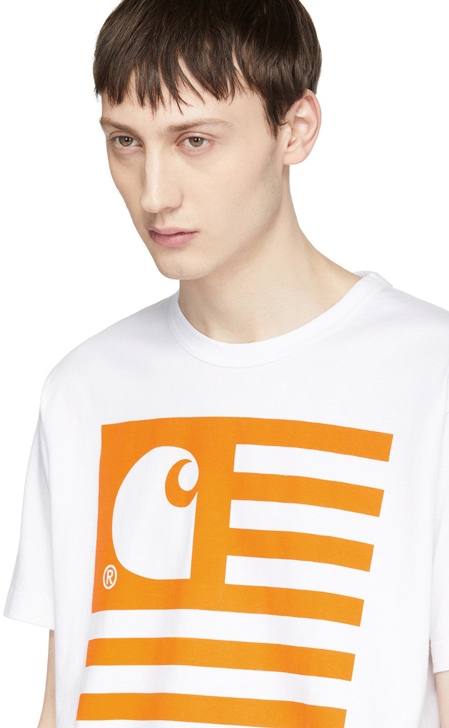Junya Watanabe x Carhartt Orange Carhartt Edition Logo T-Shirt