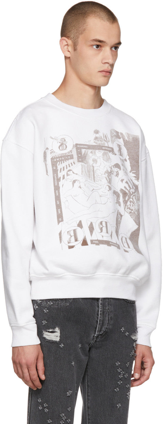 Enfants Riches Déprimés White Bath House Orgy Sweatshirt