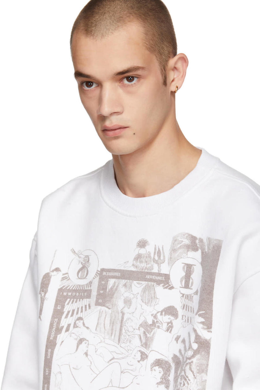Enfants Riches Déprimés White Bath House Orgy Sweatshirt