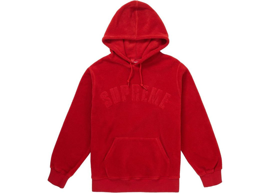 Supreme Polartec Hooded Sweatshirt (FW18) Red