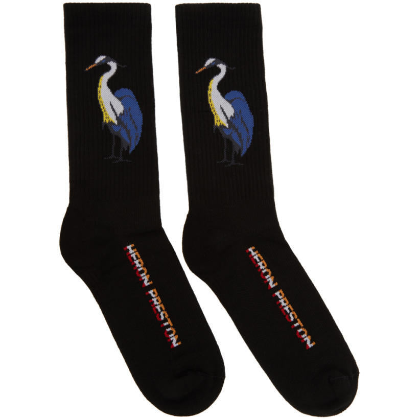 Heron Preston Black Herons Crew Socks